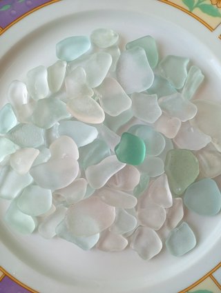 Vetro marino pastello decorazione matrimonio