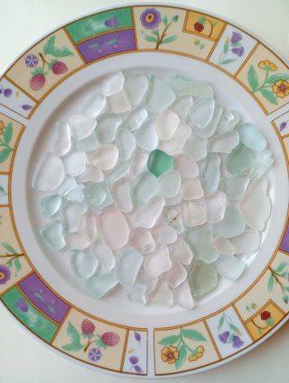 Vetro marino pastello decorazione matrimonio