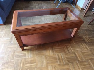 Conjunto salón: mesa+4 sillas; mesa centro+mueble