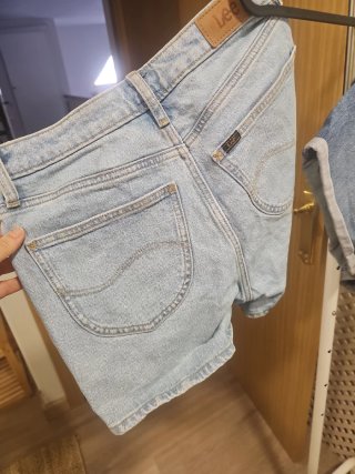 Lote 2 Vaqueros Cortos Levis y Lee azules Vintage