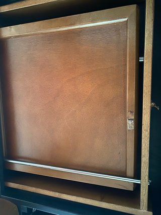Conjunto mesas comedor madera abeto y 4 sillas.