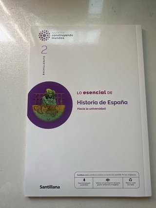 HISTORIA DE ESPAÑA 2 BTO CONSTRUYENDO MUNDOS