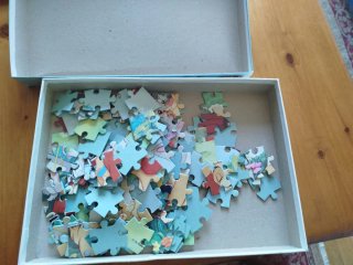 Puzzle La Dama y el Vagabundo 120 piezas Años80
