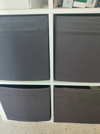 Estantería KALLAX Blanca con Cajas