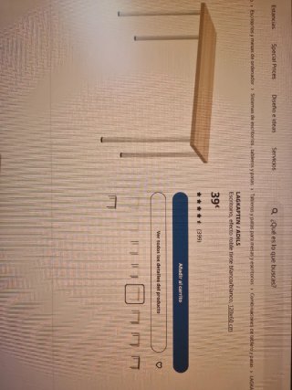 Mesa y silla de oficina Luminaria Ikea Nymane