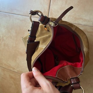 Bolso Hombro Dooney & Bourke Beige/Marrón