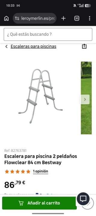 Piscina desmontable con depuradora y accesorios