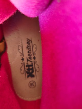 Botas niña rosas y marrones
