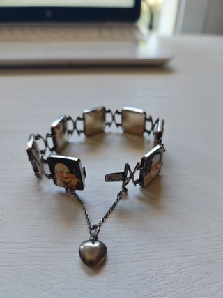 Pulsera Dioses Chinos Plata Años 60