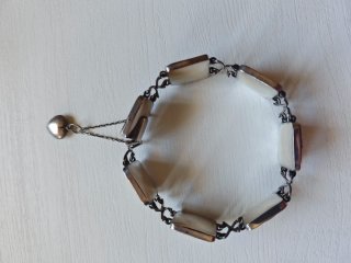 Pulsera Dioses Chinos Plata Años 60