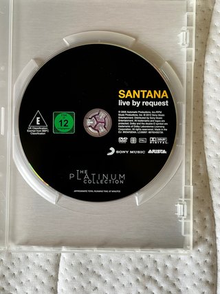 DVD Carlos Santana Live by Request