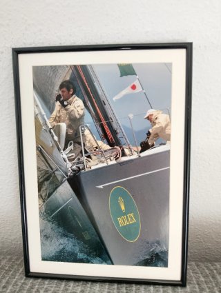 Rolex velero Anuncio original con marco