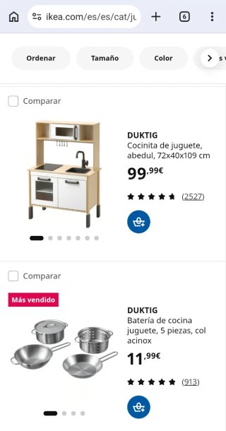 Cocinita de madera IKEA