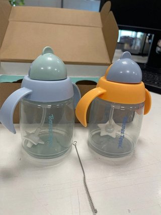 Tommee Tippee vaso de aprendizaje con pajita,...