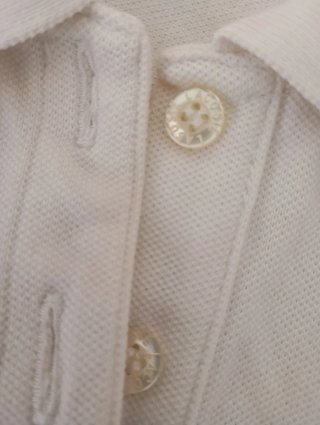 Polo original Lacoste Blanco Talla 38 Mujer Nuevo