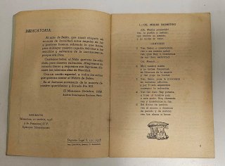 Antiguo Folleto Villancicos el Niño de Belen 1958