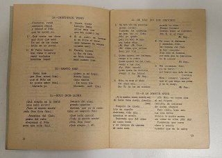 Antiguo Folleto Villancicos el Niño de Belen 1958