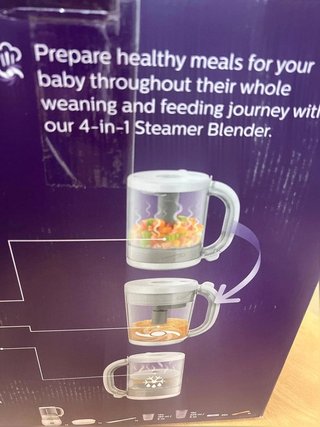 Philips Avent vaporera/batidora 4 en 1, robot...