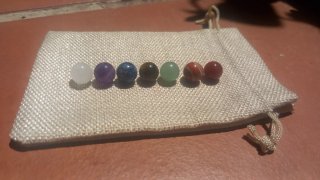 7 Sfere di Pietre Semipreziose Chakra