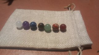 7 Sfere di Pietre Semipreziose Chakra