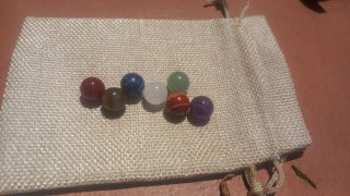 7 Sfere di Pietre Semipreziose Chakra