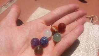 7 Sfere di Pietre Semipreziose Chakra