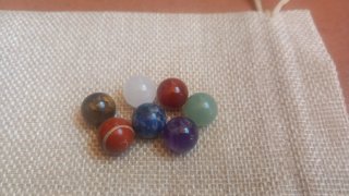 7 Sfere di Pietre Semipreziose Chakra