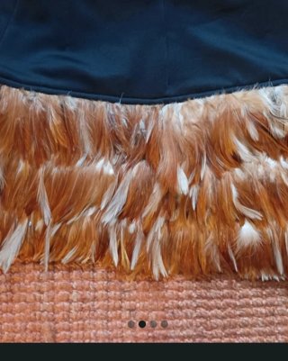 Minifalda MONA LA MARBELLA plumas Talla M