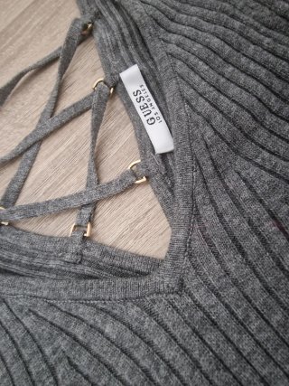 Jersey Guess Gris de canalé - Talla S