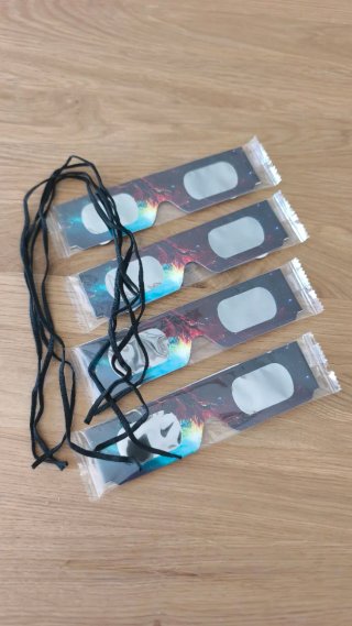 Gafas para eclipse solar. Pack de 4