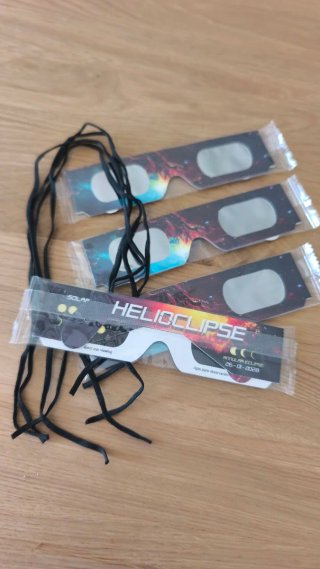 Gafas para eclipse solar. Pack de 4