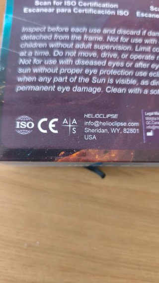 Gafas para eclipse solar. Pack de 4