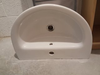 Lavandino lavabo bagno ceramica bianco (sanitari)