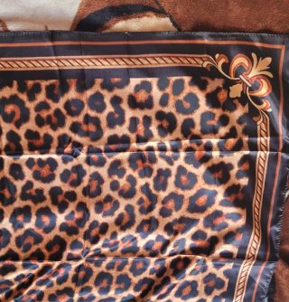 Foulard estampado leopardo