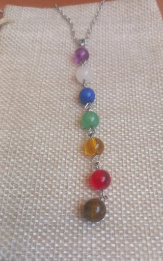 Colgante 7 Chakras con Cadena