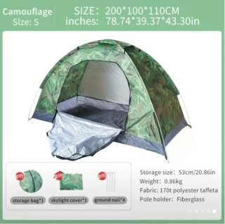 Tienda de campaña camuflaje