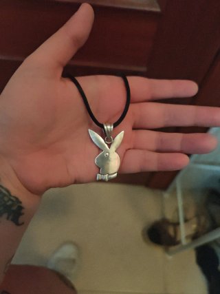 Collar Playboy Conejo Plata