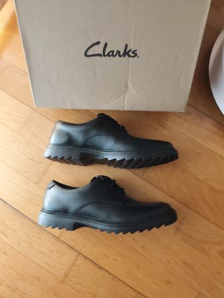 Zapatos Clarks Colegial Niño Negro