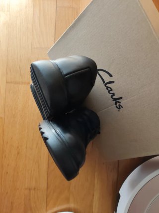 Zapatos Clarks Colegial Niño Negro