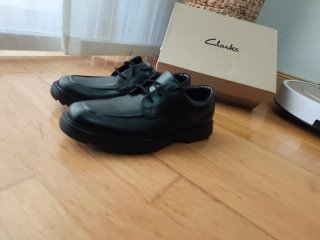 Zapatos Clarks Colegial Niño Negro