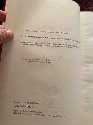 Ernst Bickel./ Historia de la literatura romana