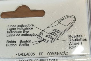 2 Candados de combinación