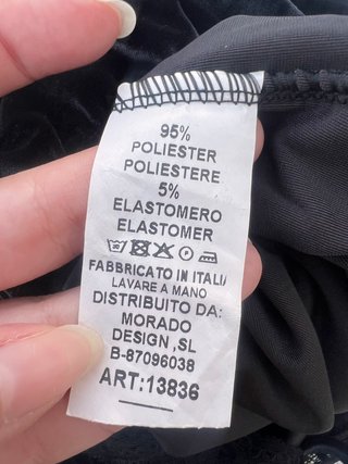 Vestido largo negro terciopelo encaje