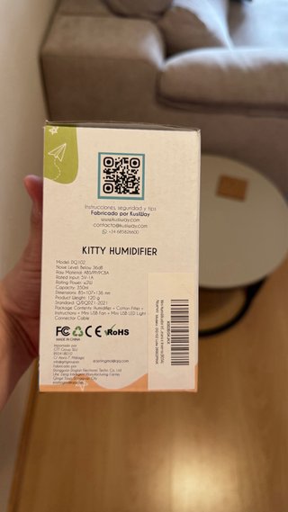 Humidificador Gatito Kusiway 3 en 1