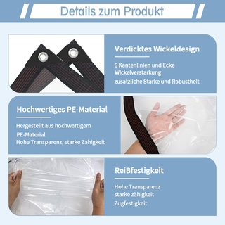 Lona Transparente Exterior 2x1m