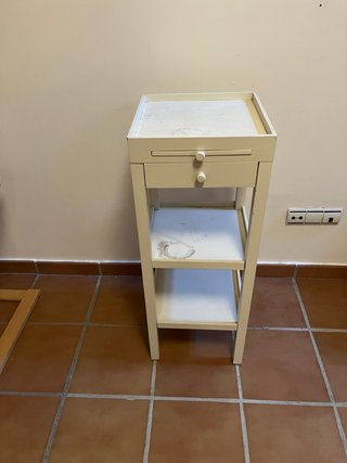 Mueble auxiliar blanco madera