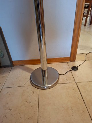 Lampada da terra vintage vetro e metallo
