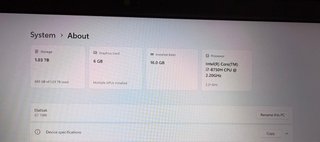 Dell G7 15 7588 i7 Gaming Laptop 16GB RAM