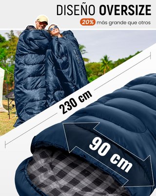 KingCamp Saco Dormir Adulto XXL Nuevo