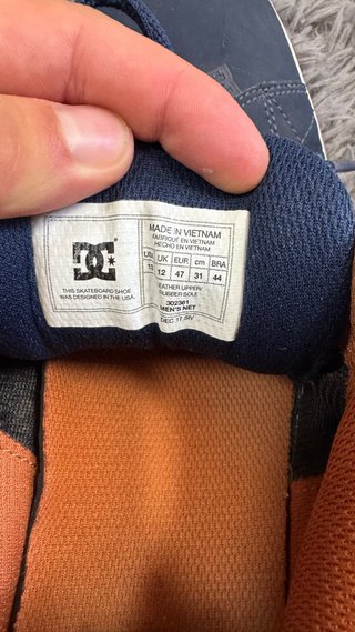 Zapatillas DC Shoes Skate Azul Marino/Naranja